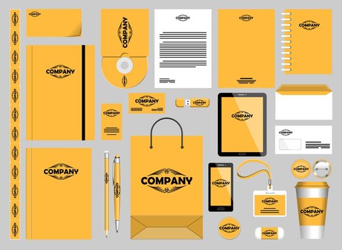 Stationery Mockups Customizable Vector Graphics for Office Professional Branding  