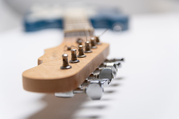 electric guitar head straight on