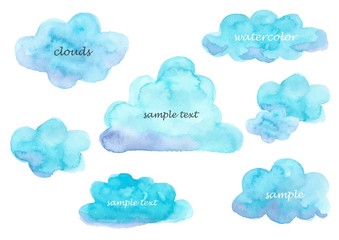 カラフルな水彩の背景フレーム