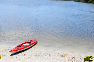 Kayak on a beach