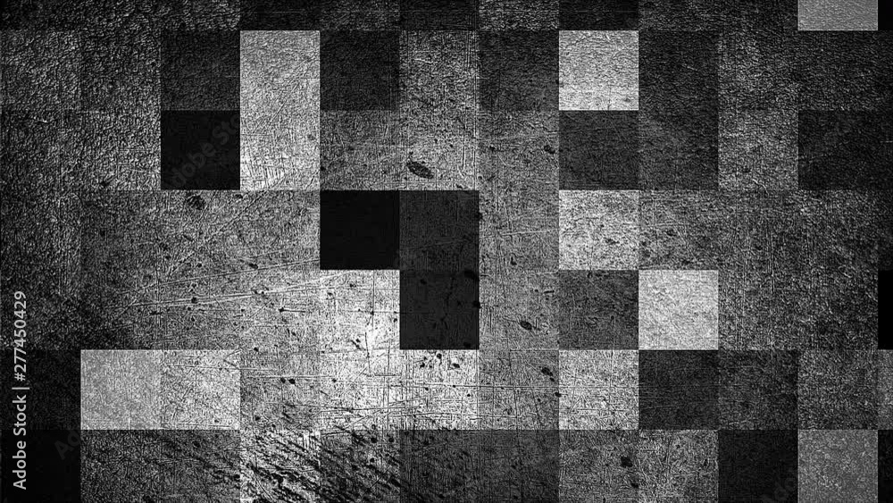 Poster Modern grunge abstract background with squares, 3d rendering computer generated backdrop