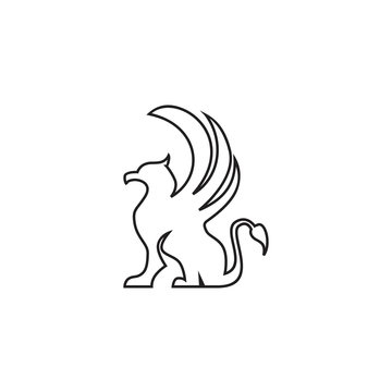 griffin gargoyle logo icon