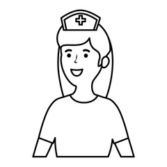 young nurse female worker character