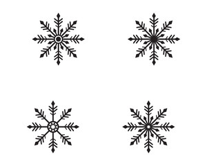 Snowflakes Logo Template
