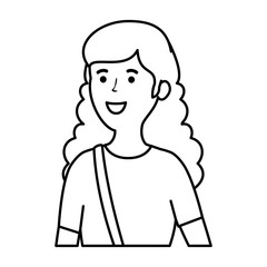 young professional woman with handbag