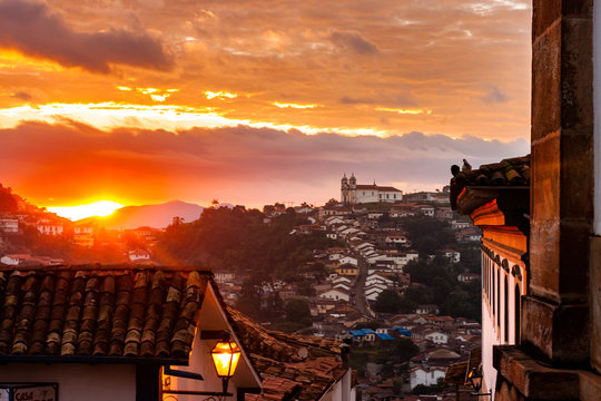 Nascer do sol em Ouro Preto, Minas Gerais