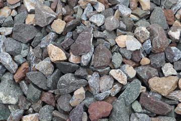 background of stones around railway tracks