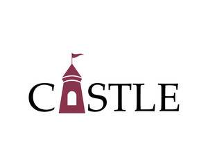 castle logo vector template