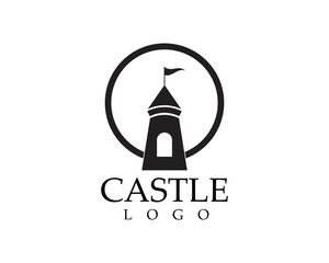 castle logo vector template