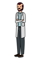 Fototapeta premium professional doctor medicine worker character