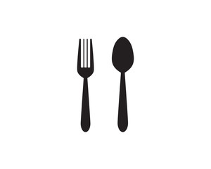 Spoon and fork logo template
