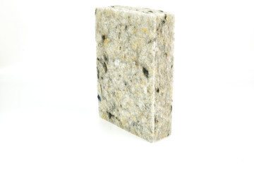 acoustic board materials on white background