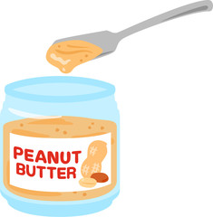 瓶入りのピーナッツバター