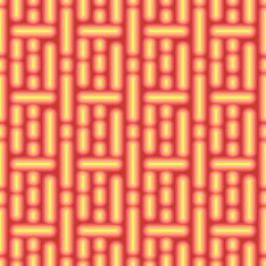 Vector seamless pattern with lines and dots. Simple retro abstract geometric ornament for textile, prints, wallpaper, wrapping paper, web etc.