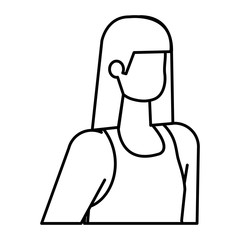 beautiful young woman avatar character