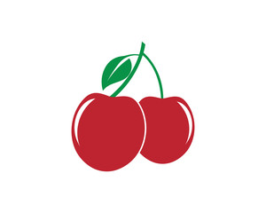 Cherry logo template design