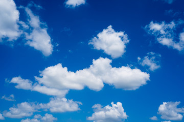 Fototapeta na wymiar Blue sky with white clouds..