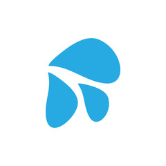 Water drop icon graphic design template vector illustration