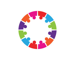Collection Of People Icons In Circle - Vector Concept Engagement