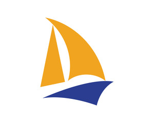 Ocean cruise liner ship silhouette simple linear