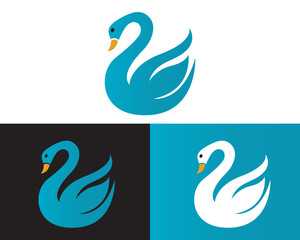 Swan logo Template design