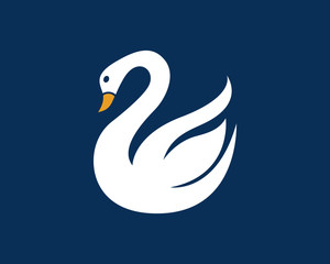 Swan logo Template design