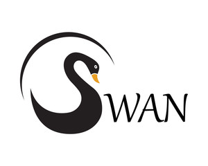 Swan logo Template design