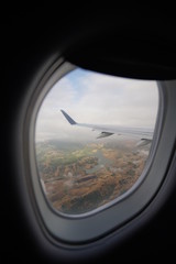 Fototapeta premium airplane, plane, amazing view, landscape, San Jose