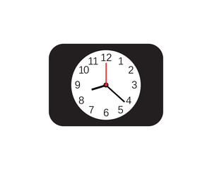 Clock ilustration icon Vector template