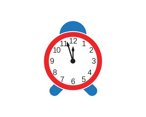 Clock ilustration icon Vector template