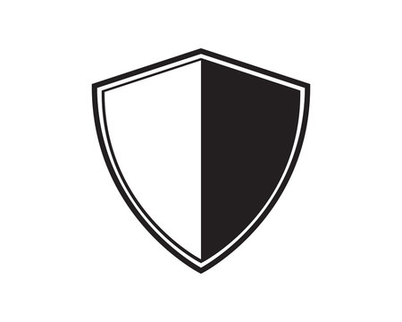 Shield logo template vector icon illustration