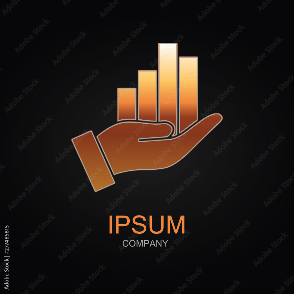 Aufkleber data analysis vector icon. design logo element. isolated on black background.