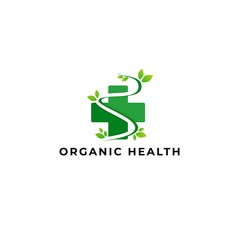 organic health logo vector icon ilustration