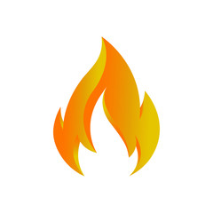 fire logo icon design template vector