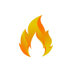 fire logo icon design template vector