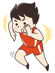 陸上選手の男性