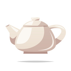 Teapot vector isolated illustration
