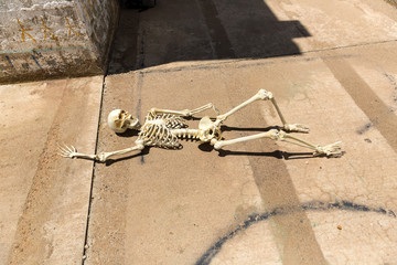 Skeleton dead of thirst at Ludwig mine Nevada ruins