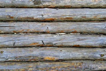 log fence close up shot for background