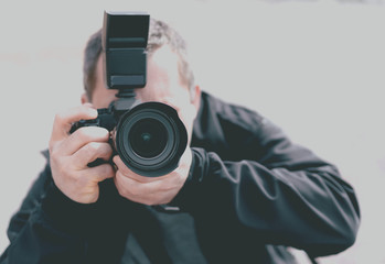 Portrait of a professional photographer