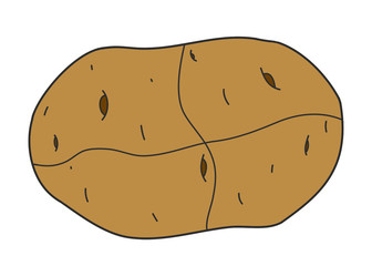 pattern POTATO on the isolated pazzle
