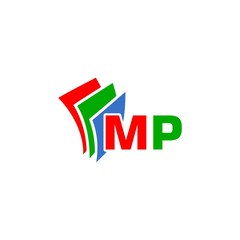 Initial Letter MP Logo Template Design