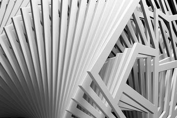 Naklejka premium Abstract background of geometric shape. 3D rendering.