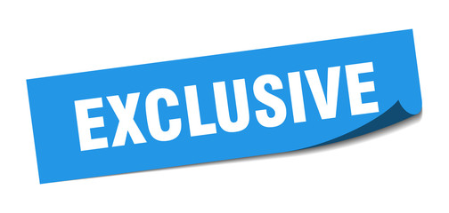 exclusive sticker. exclusive square isolated sign. exclusive