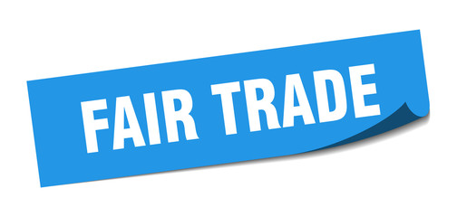 fair trade sticker. fair trade square isolated sign. fair trade