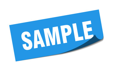 sample sticker. sample square isolated sign. sample