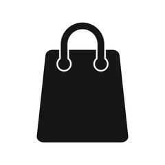 Shopping bag vector icon isolated