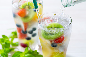 フルーツりんご酢ソーダ