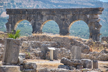 Roman ruins in Volubilis, Morocco