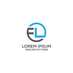 FL-LETTER LOGO DESIGN FOR USE ALL PURPOSE